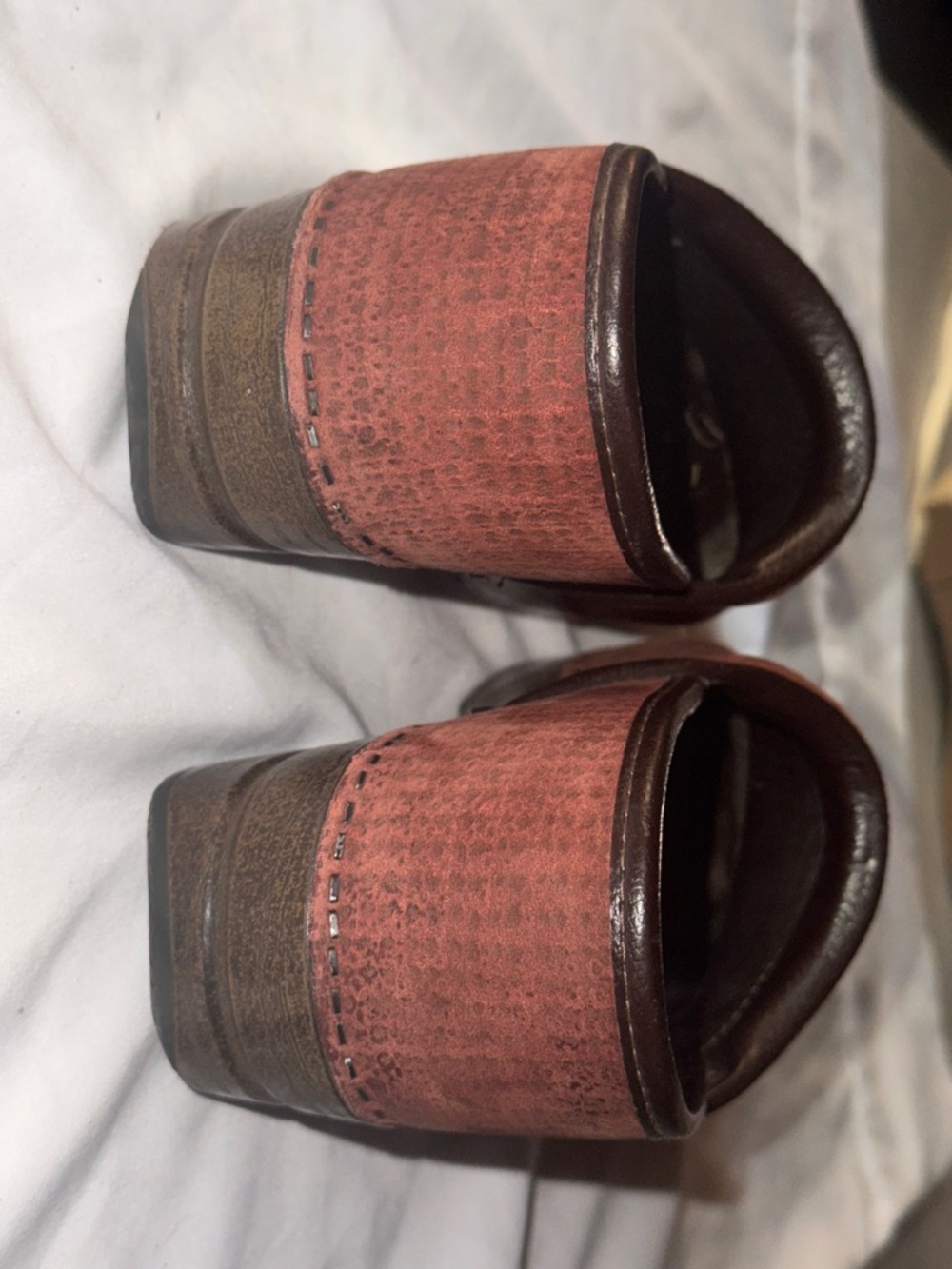Dansko Women's Slip-On Clogs in Burnt Orange - Picture 6 of 9
